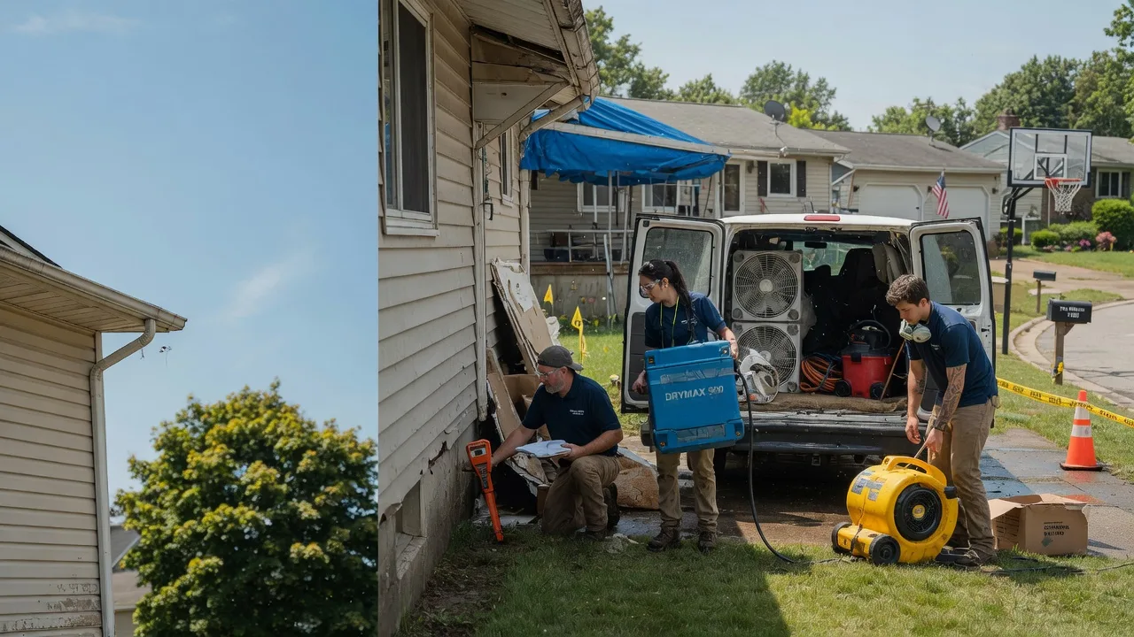 Ceiling Leak Cleanup in North Fairfield, OH near me